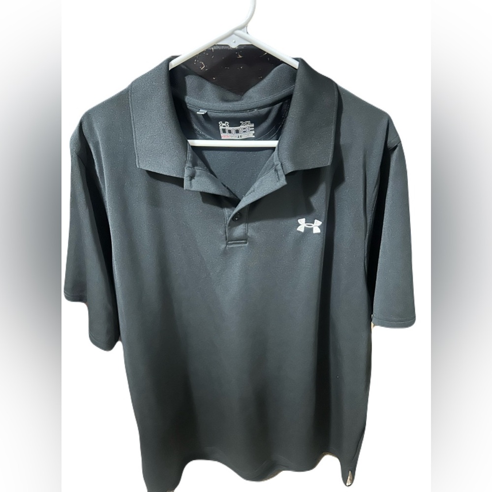 Under Armour Men's Black Polo Shirt